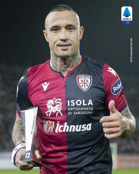 칼리아리의 돌풍을 이끌고 있는 나잉골란. 사진출처｜세리에A 공식 페이스북