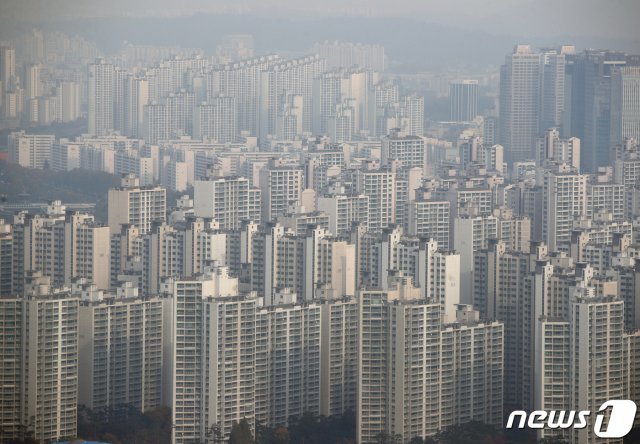 서울 강남권 아파트 단지의 모습. © News1