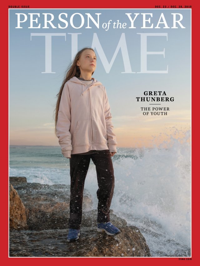 ‘타임’이 선정한 2019 올해의 인물로 스웨덴의 10대 환경운동가 그레타 툰베리(16)가 선정됐다. © 뉴스1