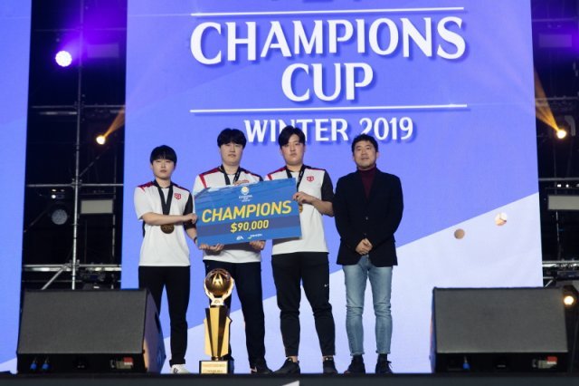 EACC 윈터 2019 우승팀 샌드박스 게이밍(자료출처-게임동아)