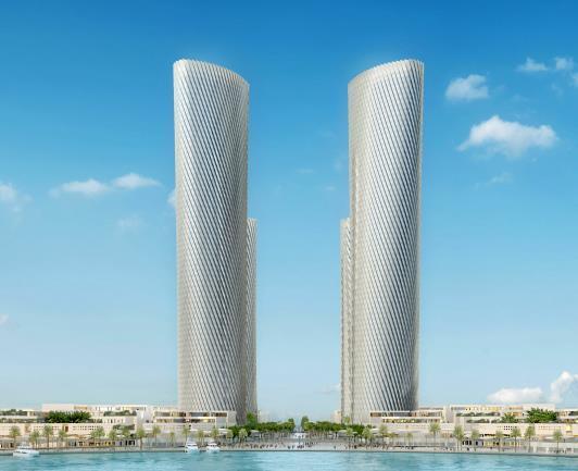 카타르 루사일 프라자 타워 조감도.(제공=현대건설)© 뉴스1