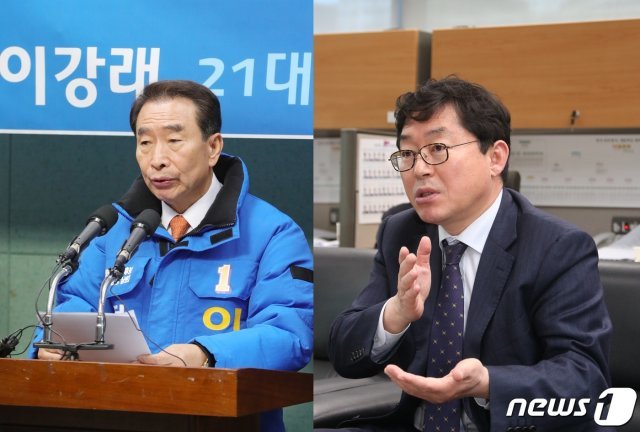 이강래 전북 남원·임실·순창 국회의원선거 예비후보와 박희승 예비후보.(사진 왼쪽부터) /뉴스1