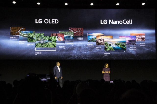이번 행사에서는 LG OLED 및 나노셀 라인업도 함께 공개됐다.