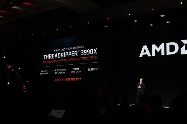 라이젠 스레드리퍼 3990X는 2020년 2월 7일 판매 예정이다.