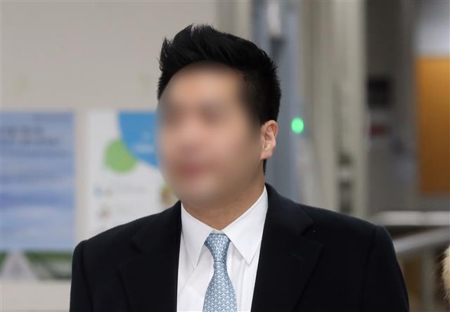 선고공판 출석하는 ‘마약 혐의’ 현대가 3세 정모 씨(29). 사진=뉴스1
