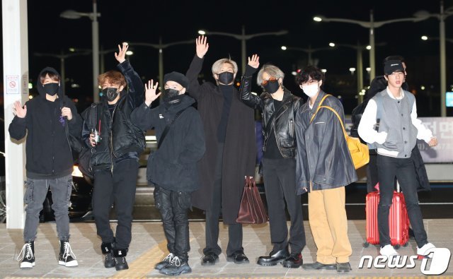 방탄소년단(BTS) 정국(왼쪽부터), 제이홉, 슈가, RM 지민, 뷔, 진. © News1