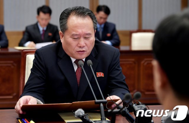 리선권 북한 외무상. /뉴스1 © News1 사진공동취재단