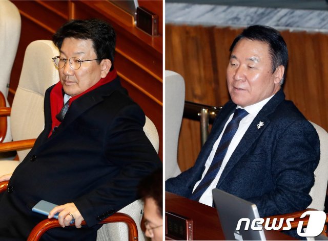 권성동, 염동열 자유한국당 의원/뉴스1 © News1