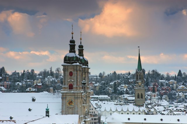생갈렌 대성당의 쌍둥이 첨탑
