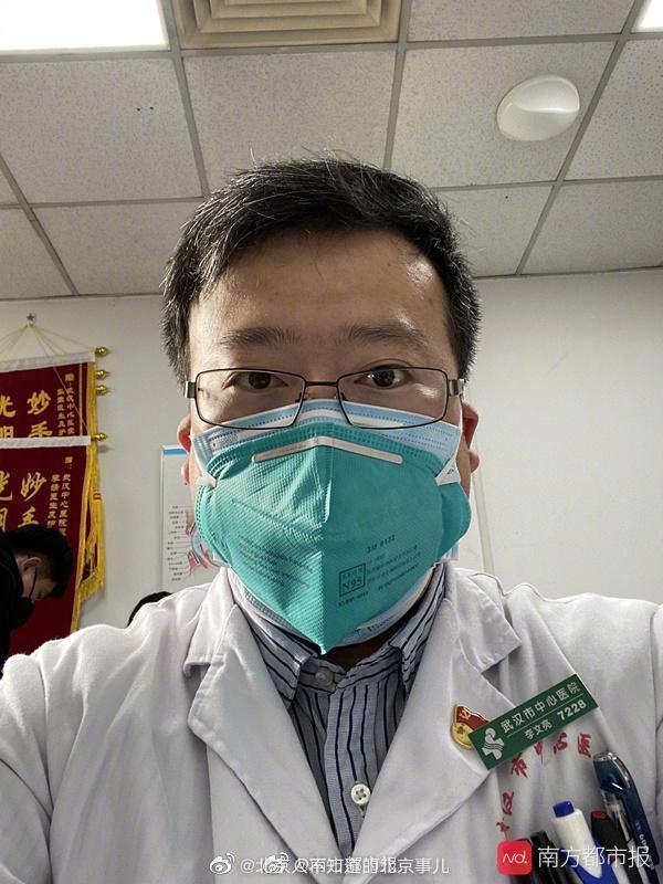 중국인 의사 리원량. (출처=웨이보) ⓒ 뉴스1