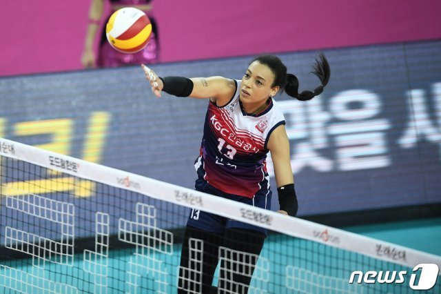 KGC인삼공사 발렌티나 디우프. (한국배구연맹 제공)