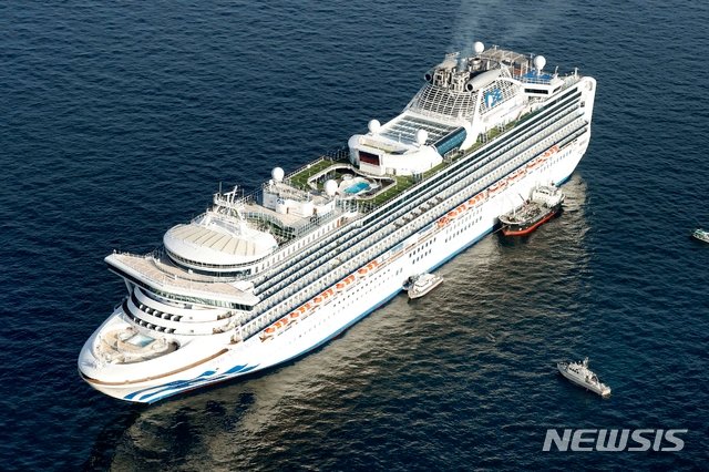 일본 크루즈선(유람선) ‘다이아몬드 프린세스’ 호. 사진=뉴시스