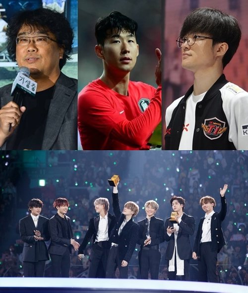 미 ESPN e스포츠 담당 기자인 타일러 애즈버거는 10일 자신의 트위터에 ‘한국의 4대 엘리트’라는 내용의 게시물을 올렸다. 이 게시물엔 봉준호 감독, 손흥민, 이상혁(페이커), 방탄소년단(BTS)가 이름을 올렸다. 사진=스포츠동아 DB·뉴시스·SK텔레콤T1