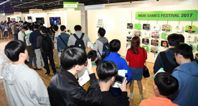 구글 플레이 인디게임 페스티벌의 한장면 / 게임동아