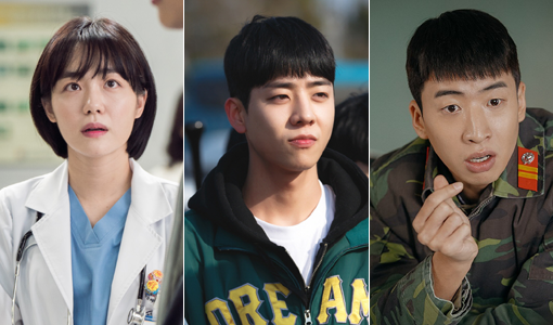 SBS 드라마 ‘낭만닥터 김사부2’ 아름쌤 역의 소주연-‘스토브리그’에서 유민호 역의 채종협-tvN 드라마 ‘사랑의 불시착’에서 김주먹 역의 윤수빈(왼쪽부터). 사진제공｜삼화네트웍스·SBS·tvN