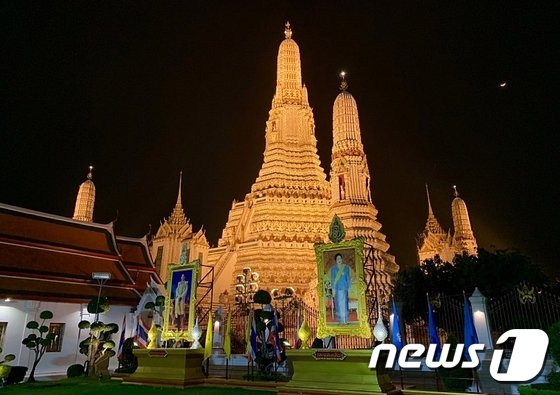 방콕 새벽사원의 밤 풍경 © 뉴스1