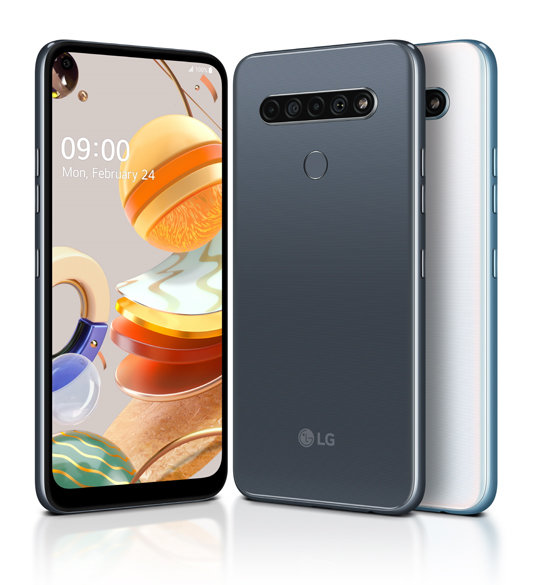 LG전자가 18일 실속형 스마트폰 3종을 공개했다. 중저가 제품임에도 후면에 렌즈 4개를 탑재하는 등 프리미엄급 성능을 갖췄다. 올 상반기 중남미서 먼저 출시된다. 사진은 K61 모델. LG전자 제공