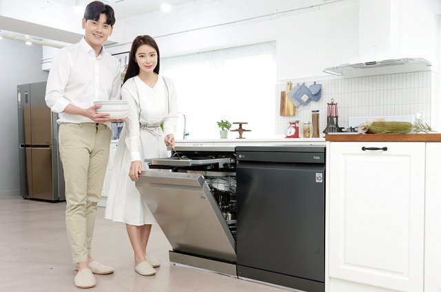 프리미엄 식기세척기의 새로운 기준을 제시한 ‘LG 디오스 식기세척기 스팀’.