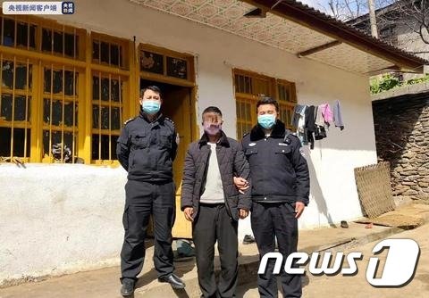 자신이 코로나19 환자라고 거짓 주장한 중국 남성 (출처=CCTV)