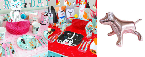 반려동물 파티·이벤트 전문회사 죠이하우스의 파티용품들. 사진제공｜죠이하우스