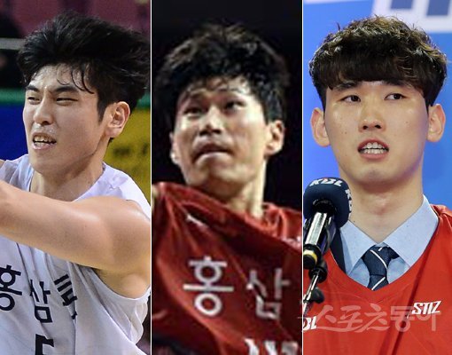 KGC 변준형-오세근-김경원(왼쪽부터). 스포츠동아DB