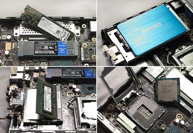 NVMe, 2.5' SSD, DDR4 메모리, 심지어 CPU까지 바꿀 수 있다.(출처=IT동아)
