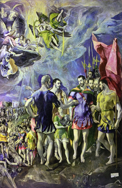 엘 그레코, ‘성 마우리티우스의 순교’, 1580∼1582년.