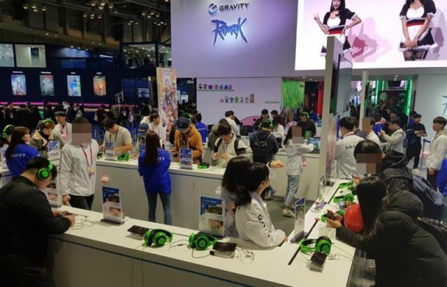 신작이 발표된 지스타 2019 그라비티 부스 / 게임동아