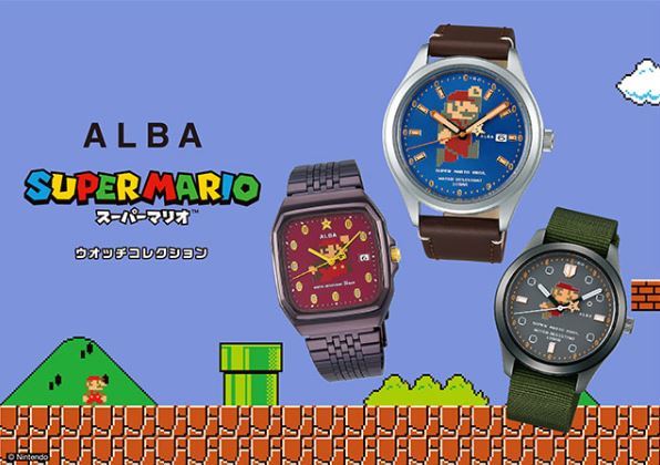 슈퍼마리오 콜라보 시계 / 라쿠텐 일본 쇼핑몰 캡처