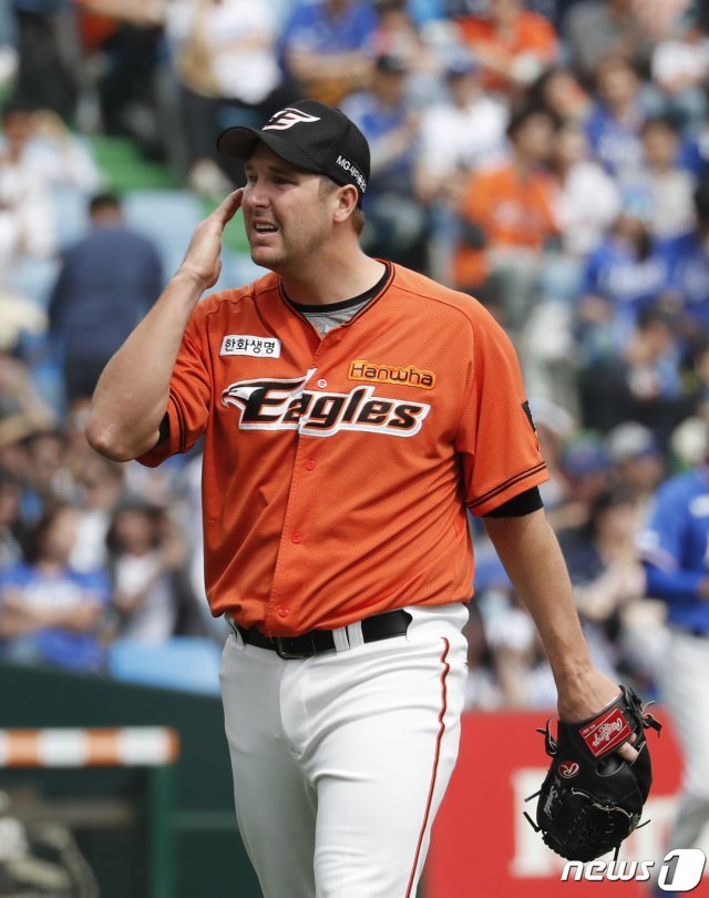 한화 이글스 외국인 투수 워윅 서폴드. © News1