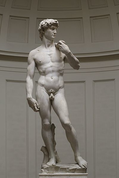 피렌체 공화국의 자부심이 표현된 미켈란젤로의 '다비드' 조각상. [피렌체 아카데미아 미술관]