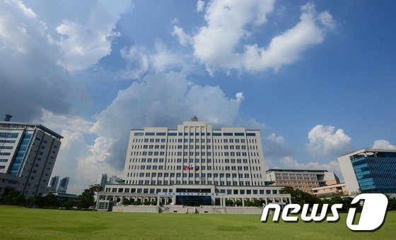 국방부 전경, 국방부 깃발 © News1