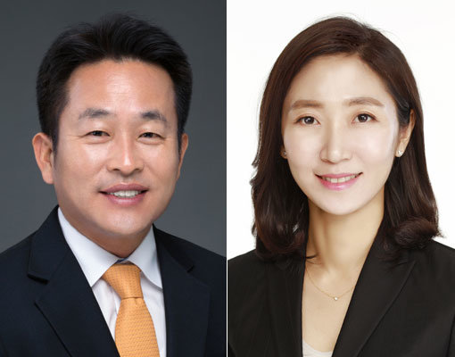 하나투어 대표이사 김진국(왼쪽)-신임 대표이사 송미선.