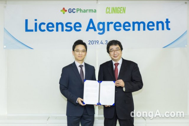 GC녹십자는 지난해 4월 헌터라제ICV를 일본 제약업체 클리니젠에 기술수출했다.