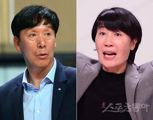 우리카드 신영철 감독(왼쪽)-현대건설 이도희 감독. 스포츠동아DB