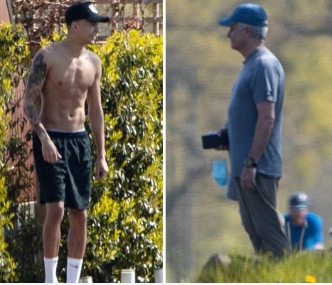 모리뉴 감독이 길 건너에서 델레 알리의 생일을 축하했다. 코로나19 확산 방지를 위한 사회적 거리두기 지침을 지키기 위함이었다. (더 선 홈페이지) © 뉴스1