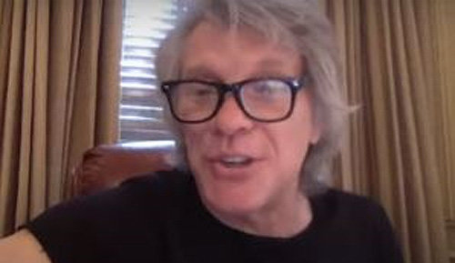 유치원 원격수업에 등장한 존 본 조비의 모습. 사진 출처 USA투데이