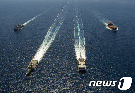 2014년 열린 림팩(RIMPAC·환태평양군사훈련) 모습. © AFP=뉴스1