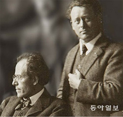 생전의 말러(왼쪽)와 멩엘베르흐. 동아일보DB