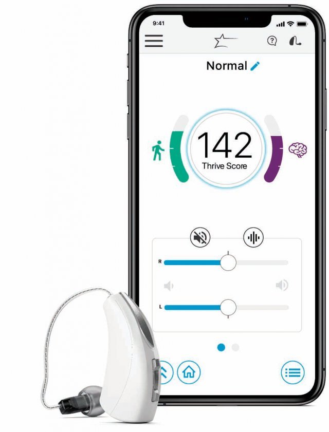 스마트폰 앱을 통해 건강관리까지 가능한 AI 보청기.