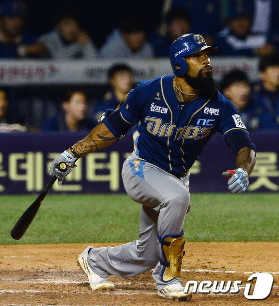 NC 다이노스 시절 에릭 테임즈. © News1