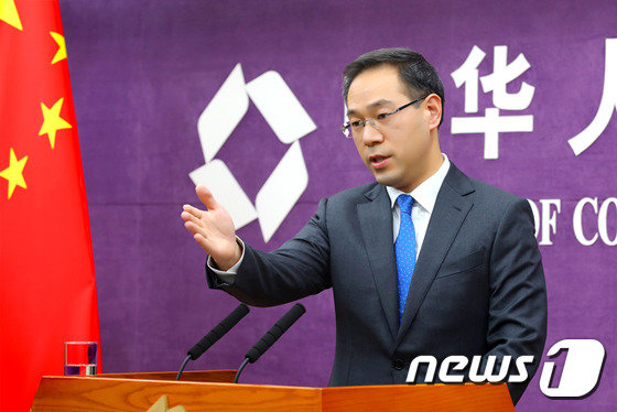 가오펑 중국 상무부 대변인. © 뉴스1