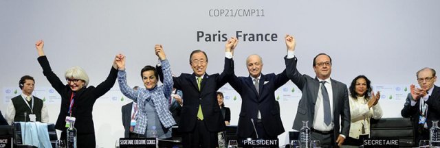 <2015년 12월 12일, 프랑스 파리에서 진행된 UNFCCC 총회에서 파리협정이 제정됐다. 출처=UNFCCC>