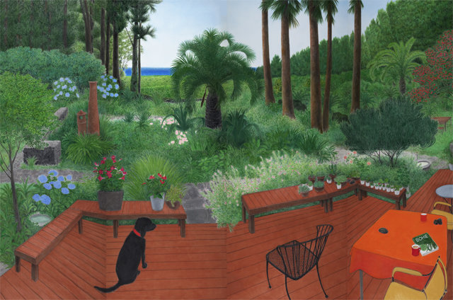 캔버스 8개를 이어 붙인 작품 ‘The Terrace’(2019년), 324×520cm. 금호미술관 제공