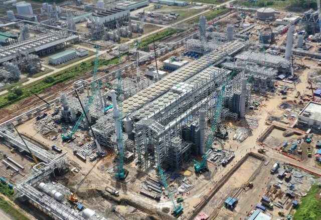 대우건설이 지난 4월 계약한 인도네시아 탕구 LNG 액화 플랜트 건설 현장.