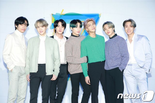방탄소년단(BTS) 뷔(왼쪽부터), 슈가, 진, 정국, RM, 지민, 제이홉. © News1