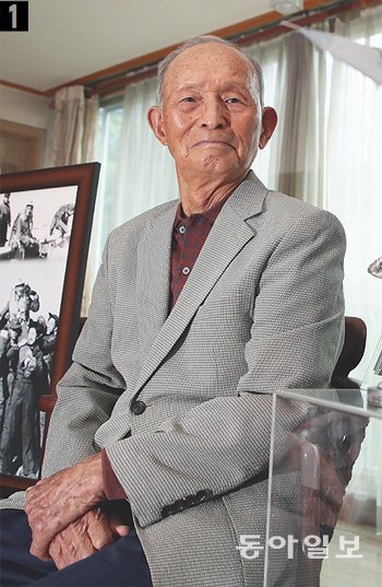 93세가 된 김두만 전 공군참모총장의 최근 모습. 용인=최혁중 기자 sajinman@donga.com
