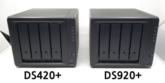 시놀로지 DS420+와 DS920+ 전면 (출처=IT동아)