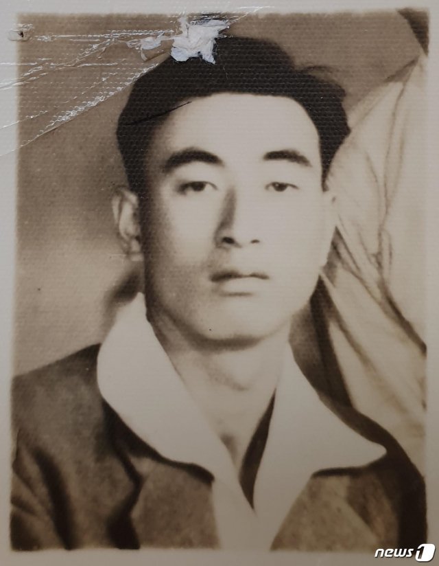 67년 만에 가족의 품으로 돌아간 故 김진구 하사. © 뉴스1
