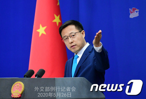 자오리졘 중국 외교부 대변인© 뉴스1